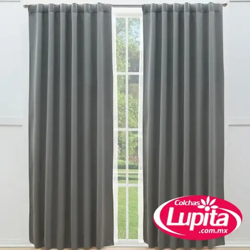 [000639900009] CORTINAS BLACKOUT CORTA CATANIA GRIS (Vianney 23)
